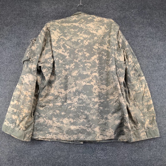U.S. Army Mens Uniform Shirt Digital Camo Green Tan Size L Pockets - Picture 3 of 14